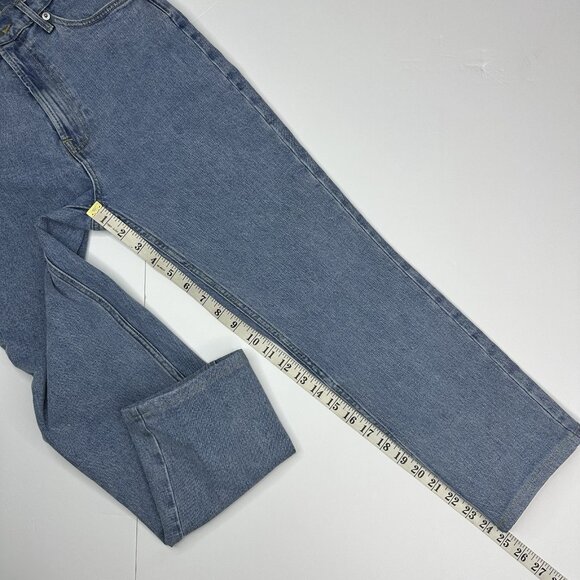 Everlane Women's Blue The‎ Original Cheeky Straight Jean W27-28.2/L24.9 - Picture 10 of 11